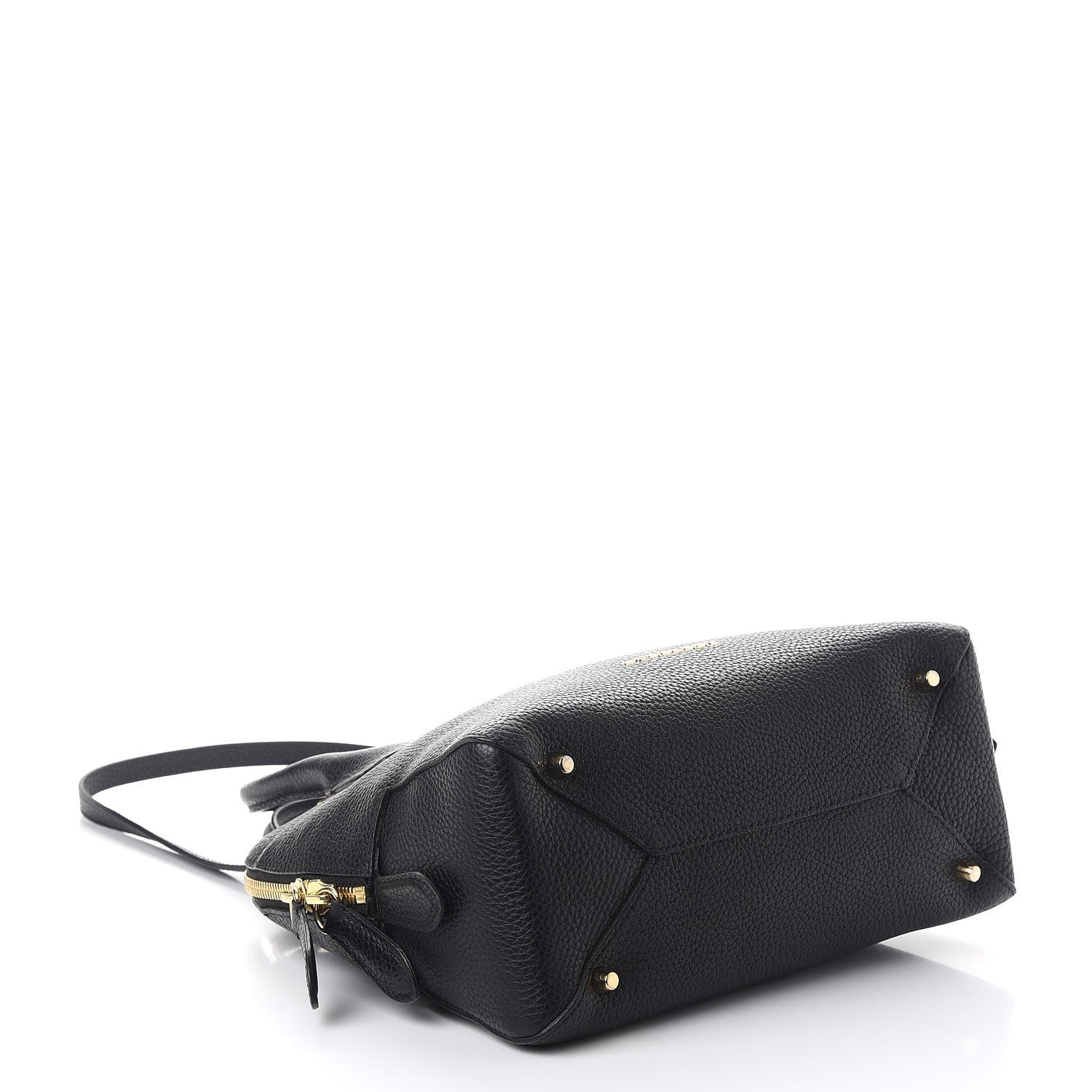 Burberry London Grainy Calfskin Small Greenwood Bowling Bag Black 4 of 9