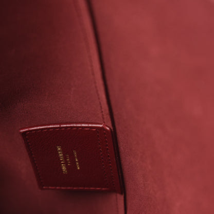 Saint Laurent Calfskin Large Shopping Tote Rouge Legion 8 of 10