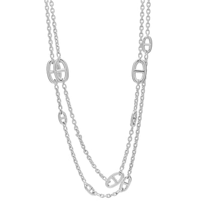 Hermes Sterling Silver Farandole Necklace 120 1 of 3