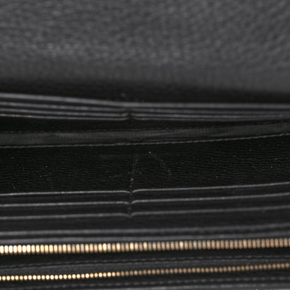 Gucci Calfskin Web Horsebit Chain Clutch Wallet Black 11 of 11