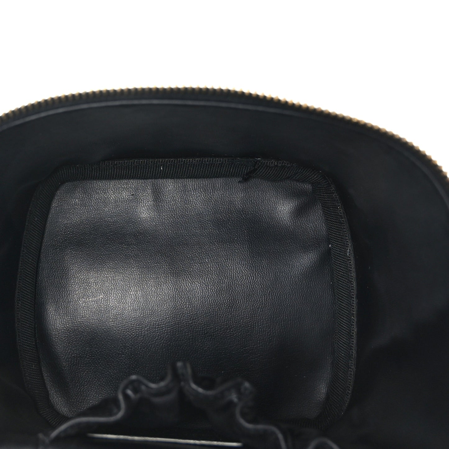 Lambskin Vanity Cosmetic Bag Black