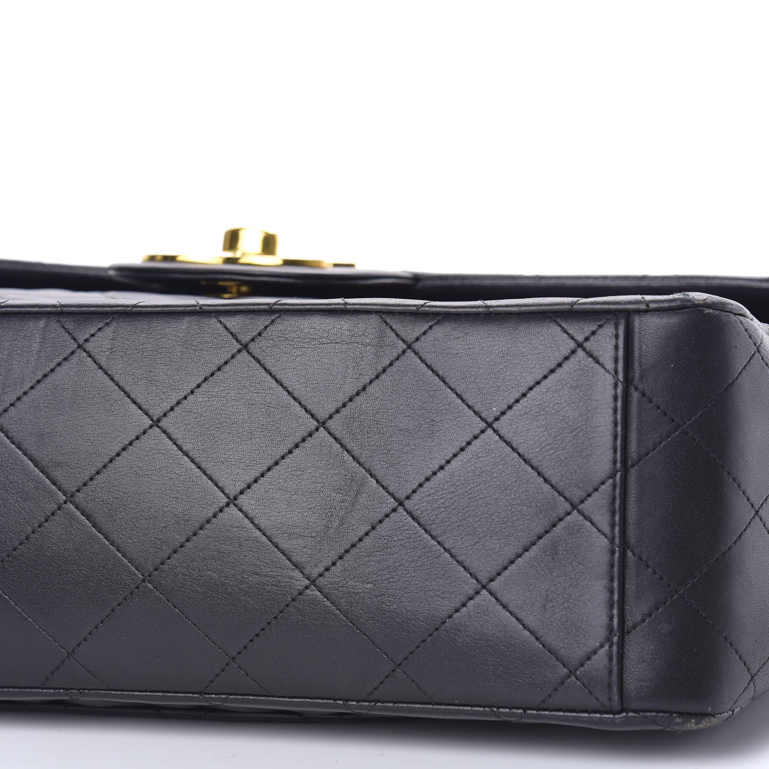 Chanel Lambskin Quilted XL Jumbo Single Flap Black 11 of 12