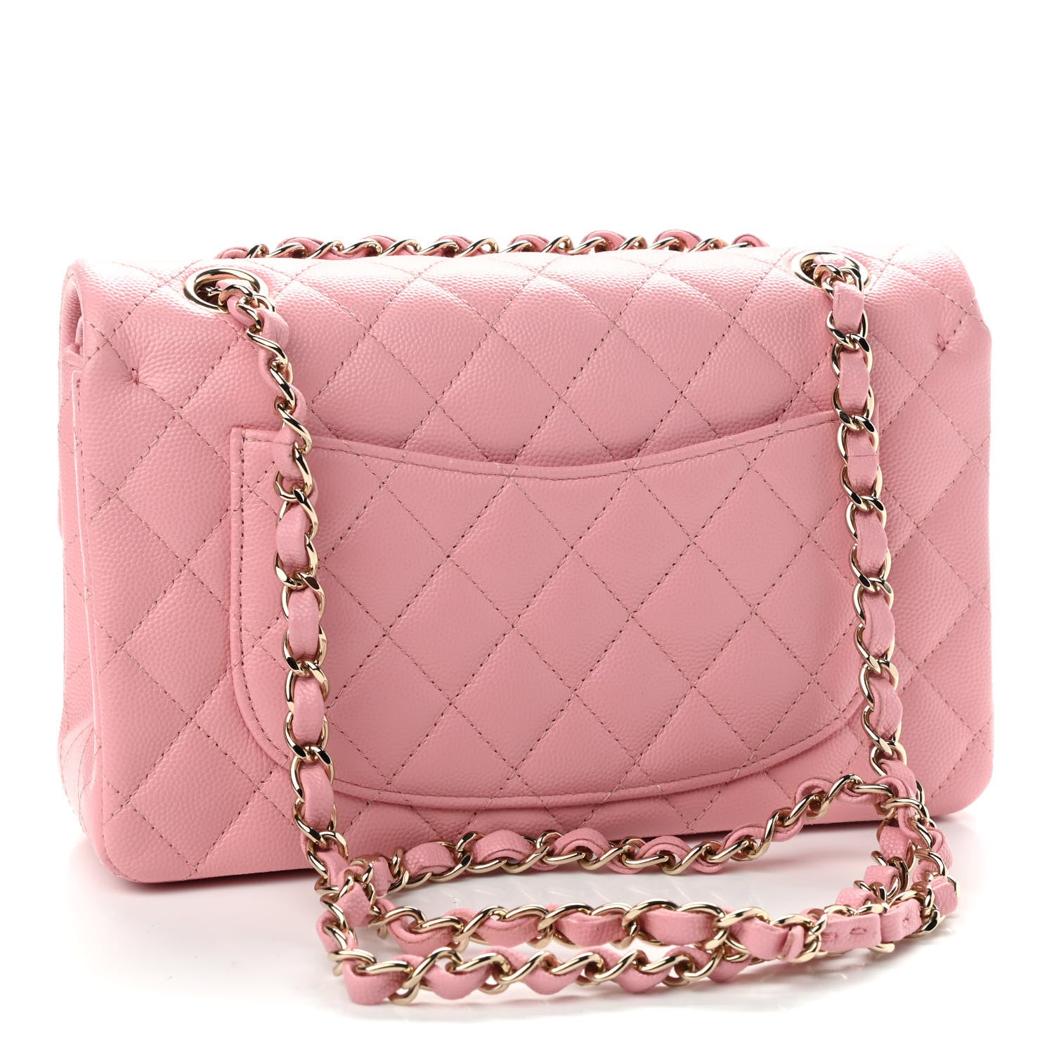 Chanel Caviar Quilted Small Double Flap Pink 3 of 9