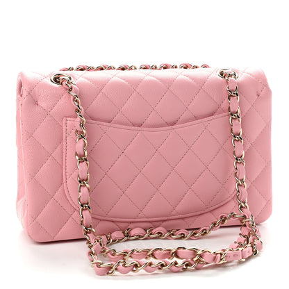 Chanel Caviar Quilted Small Double Flap Pink 3 of 9