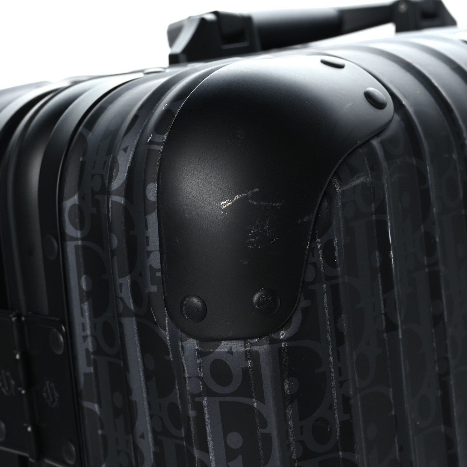 Christian Dior X RIMOWA Aluminum Gradient Cabin Luggage Black 10 of 11