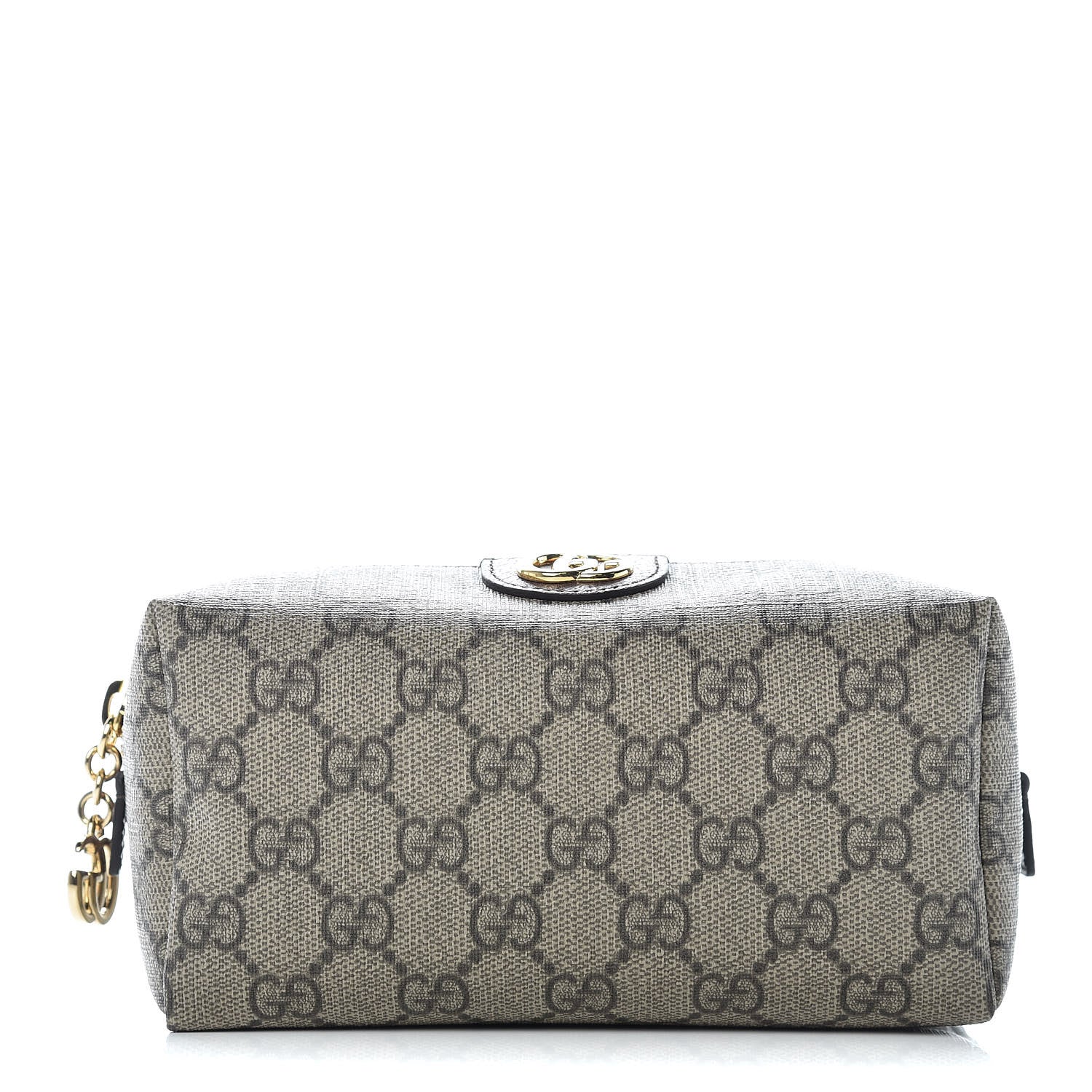 Gucci Soft GG Supreme Monogram Calfskin Medium Ophidia Cosmetic Case Beige Ebony New Acero 1 of 9