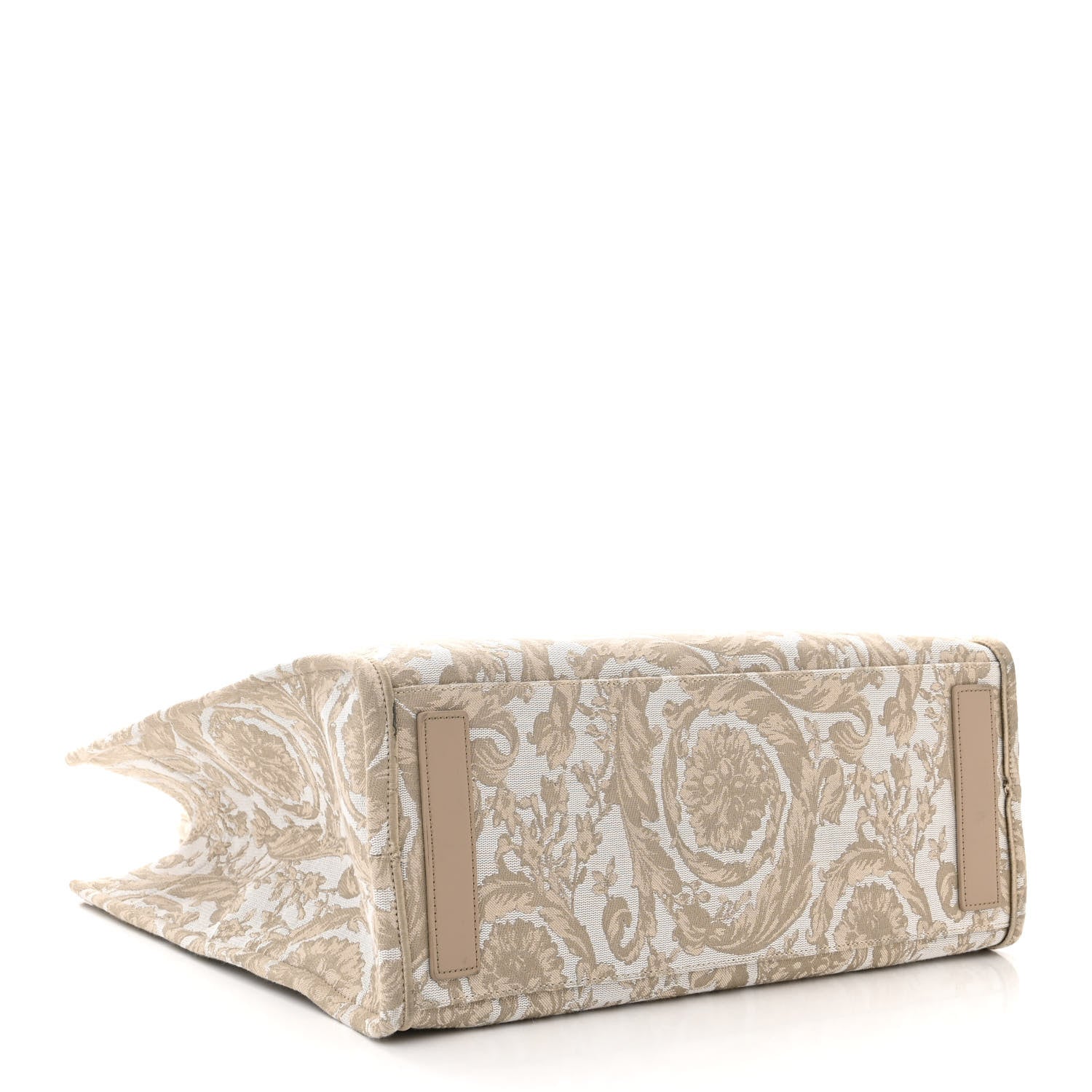 Versace Jacquard Barocco Print Large Athena Tote Beige 4 of 11