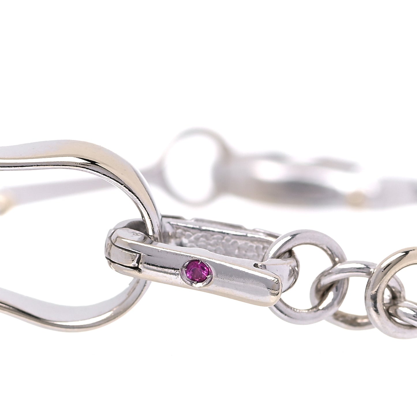 18K White Gold Horsebit Bracelet