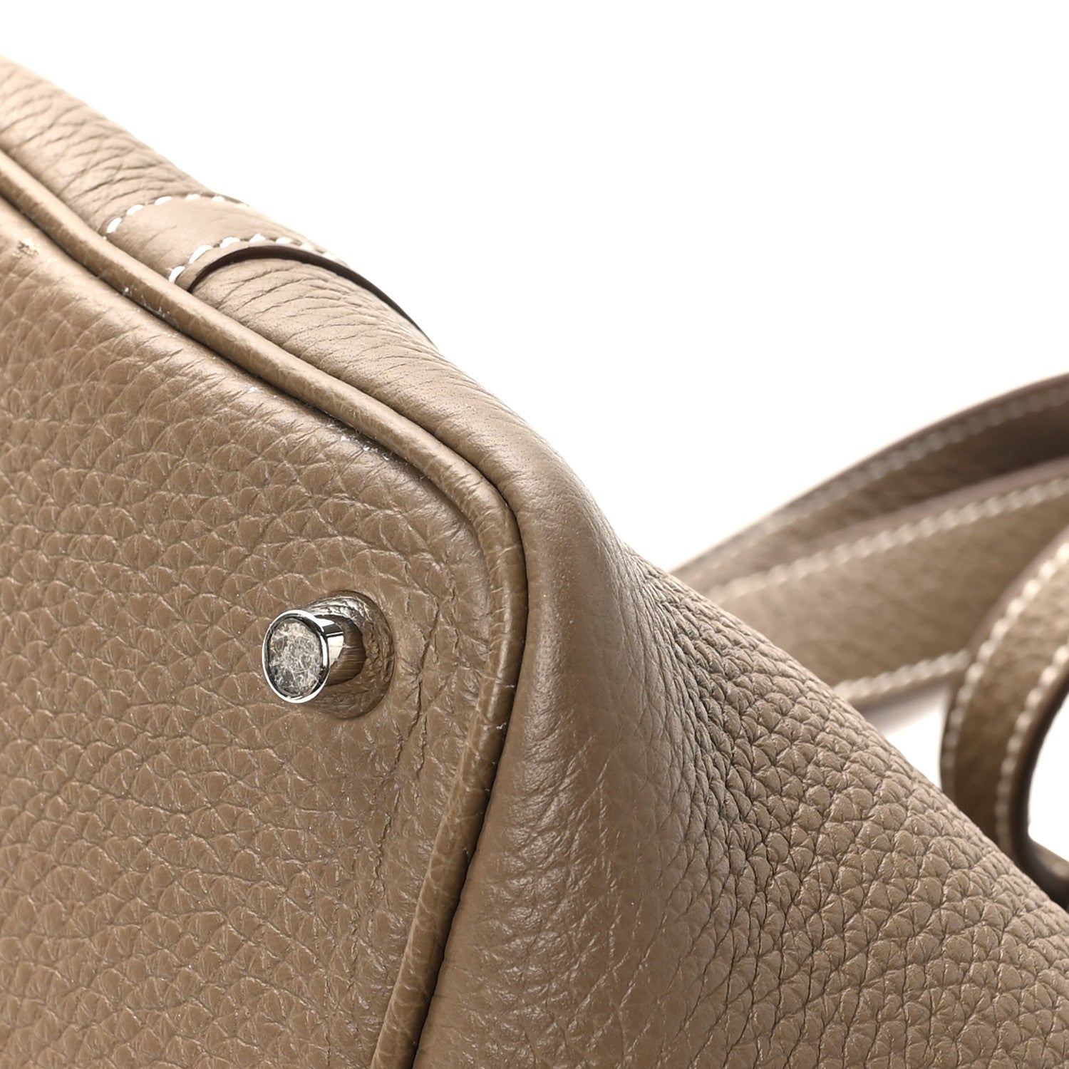 Hermes Taurillon Clemence Picotin Lock 18 PM Etoupe 10 of 12