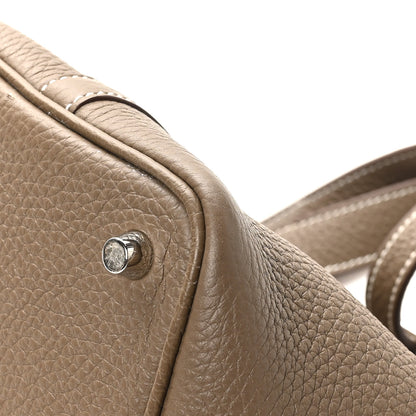 Hermes Taurillon Clemence Picotin Lock 18 PM Etoupe 10 of 12