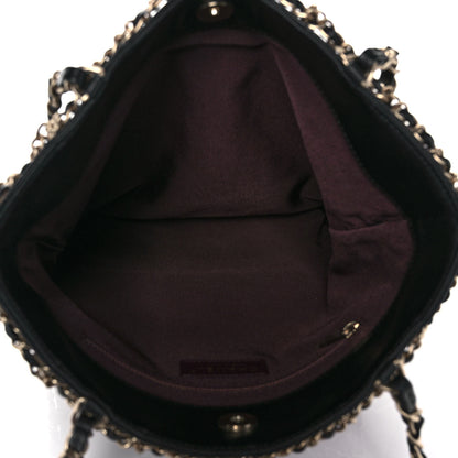 Chanel Lambskin Large Shopping Chain Tote Black 7 of 9