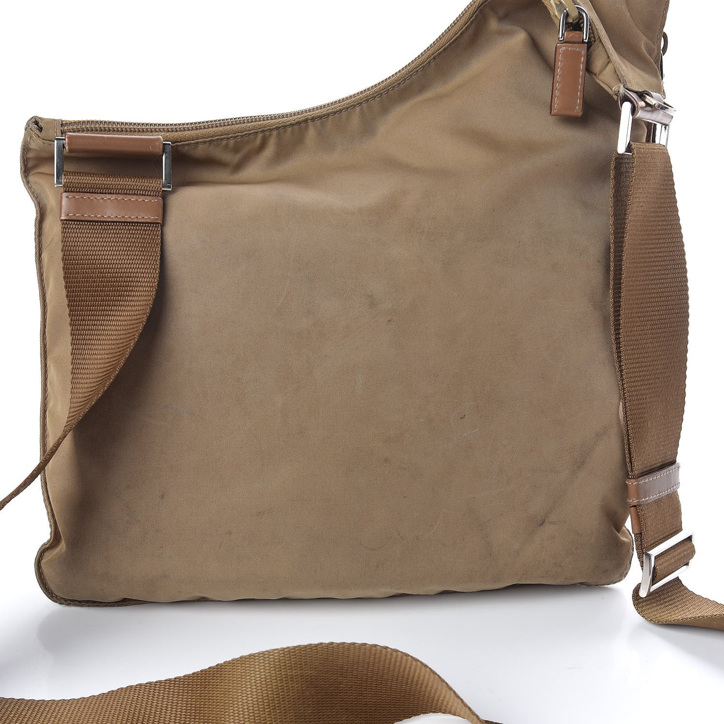 Nylon Vela Sling Messenger Bag Cammello