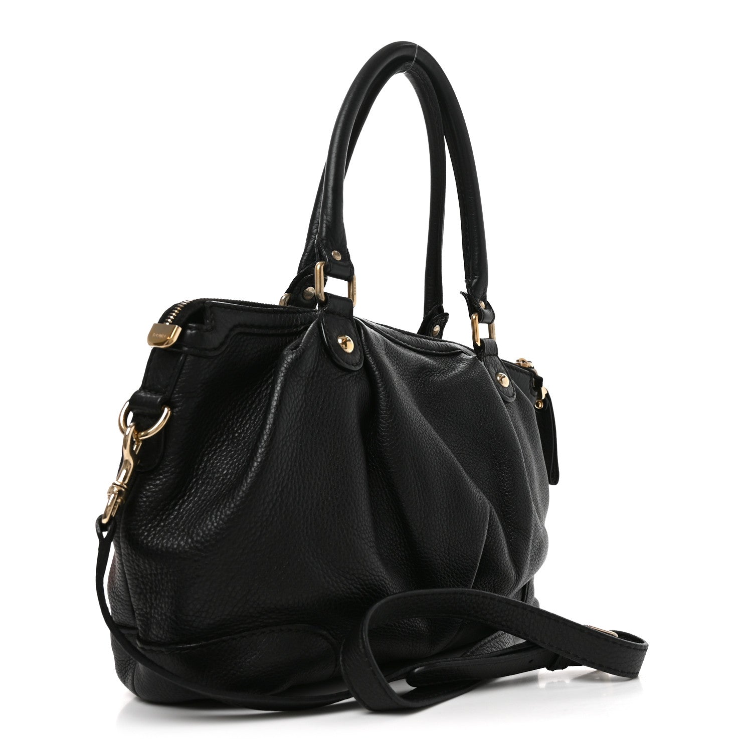 Gucci Calfskin Medium Sukey Top Handle Bag Black 2 of 9
