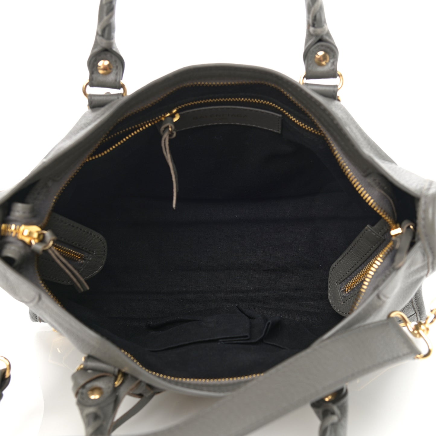 Chevre Gold Metallic Edge Hardware S City Gris Acier