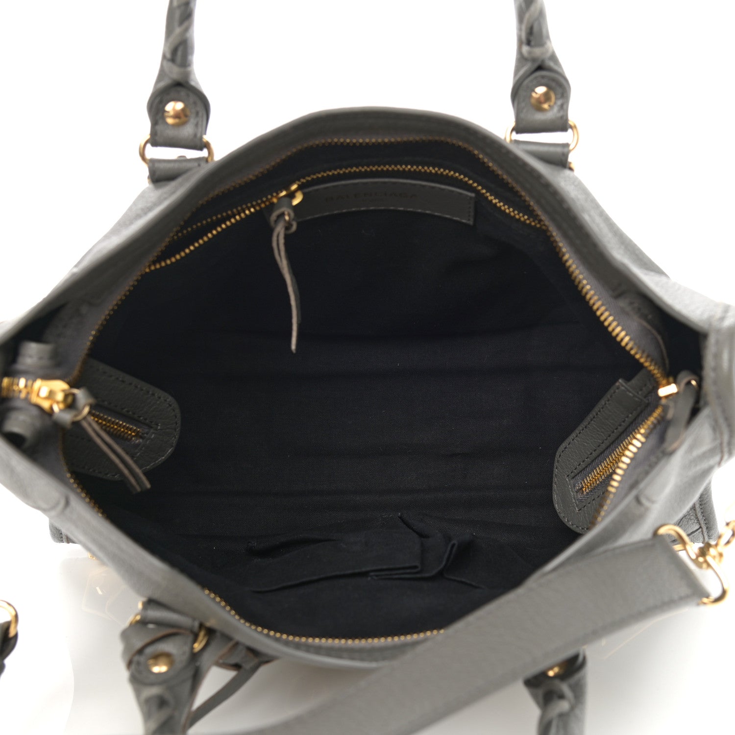 Balenciaga Chevre Gold Metallic Edge Hardware S City Gris Acier 4 of 9