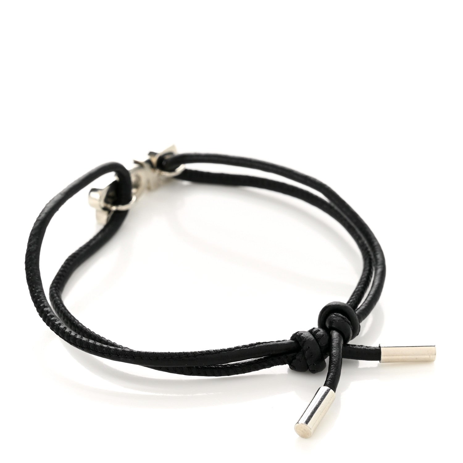 Christian Dior Calfskin Homme Dior Cord Bracelet Black 3 of 3