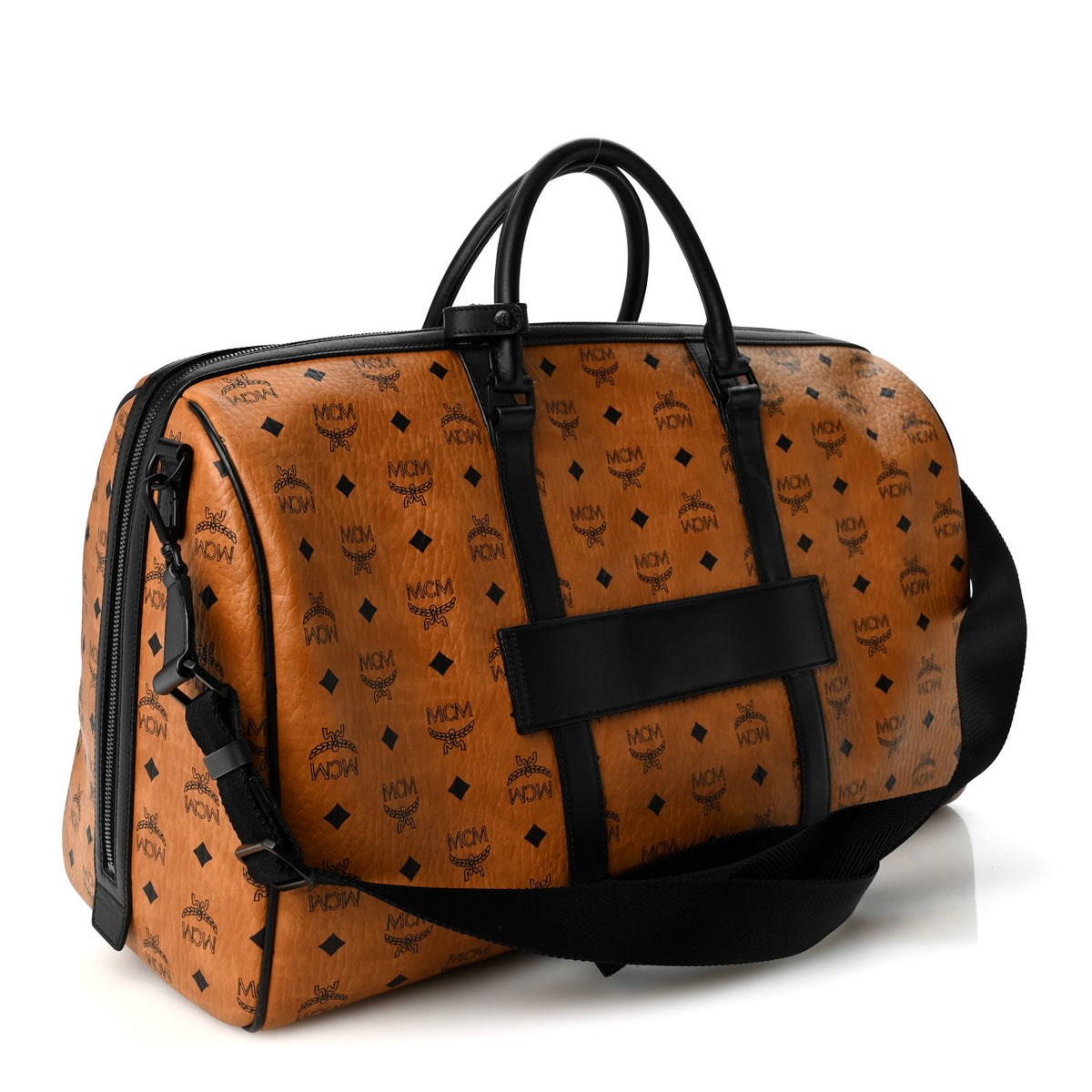 Visetos Ottomar Weekender Duffle Bag Cognac Black