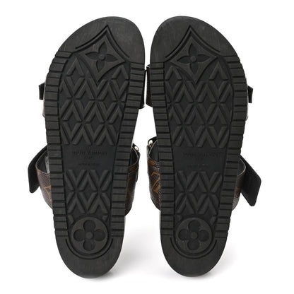 Louis Vuitton Monogram Bom Dia Mule Sandals 39 Black 6 of 10