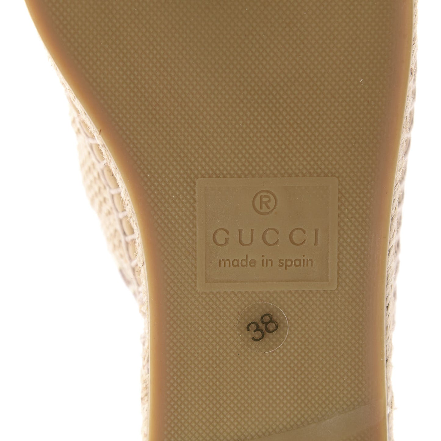 Straw Elaphe Matelasse GG Marmont Espadrille Slippers 38 Natural Cream Brown