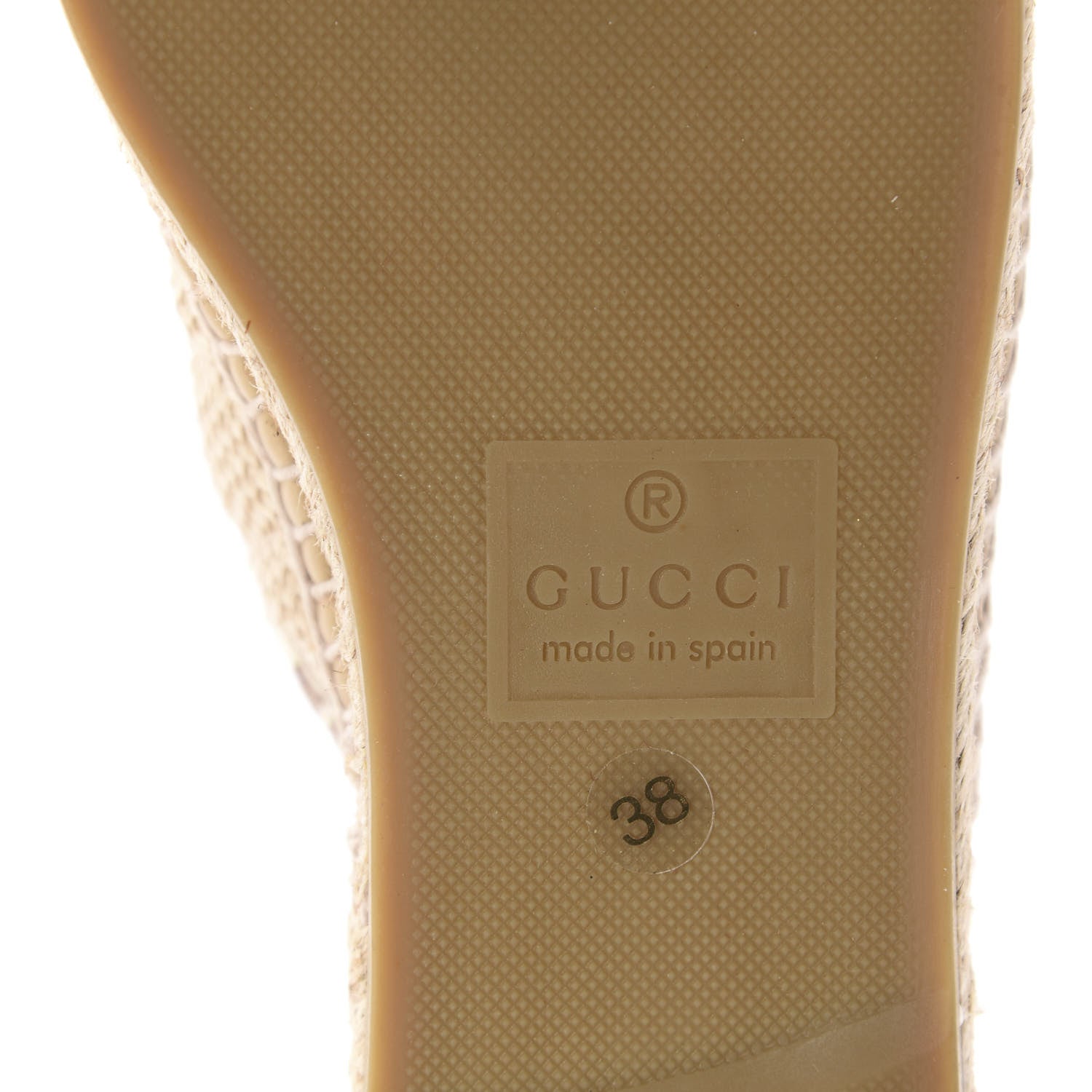 Gucci Straw Elaphe Matelasse GG Marmont Espadrille Slippers 38 Natural Cream Brown 8 of 12