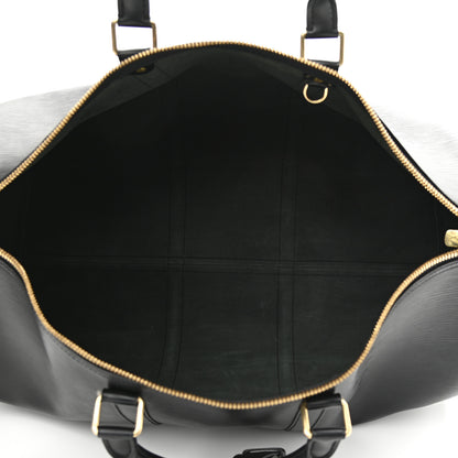 Louis Vuitton Epi Keepall 50 Black 5 of 13