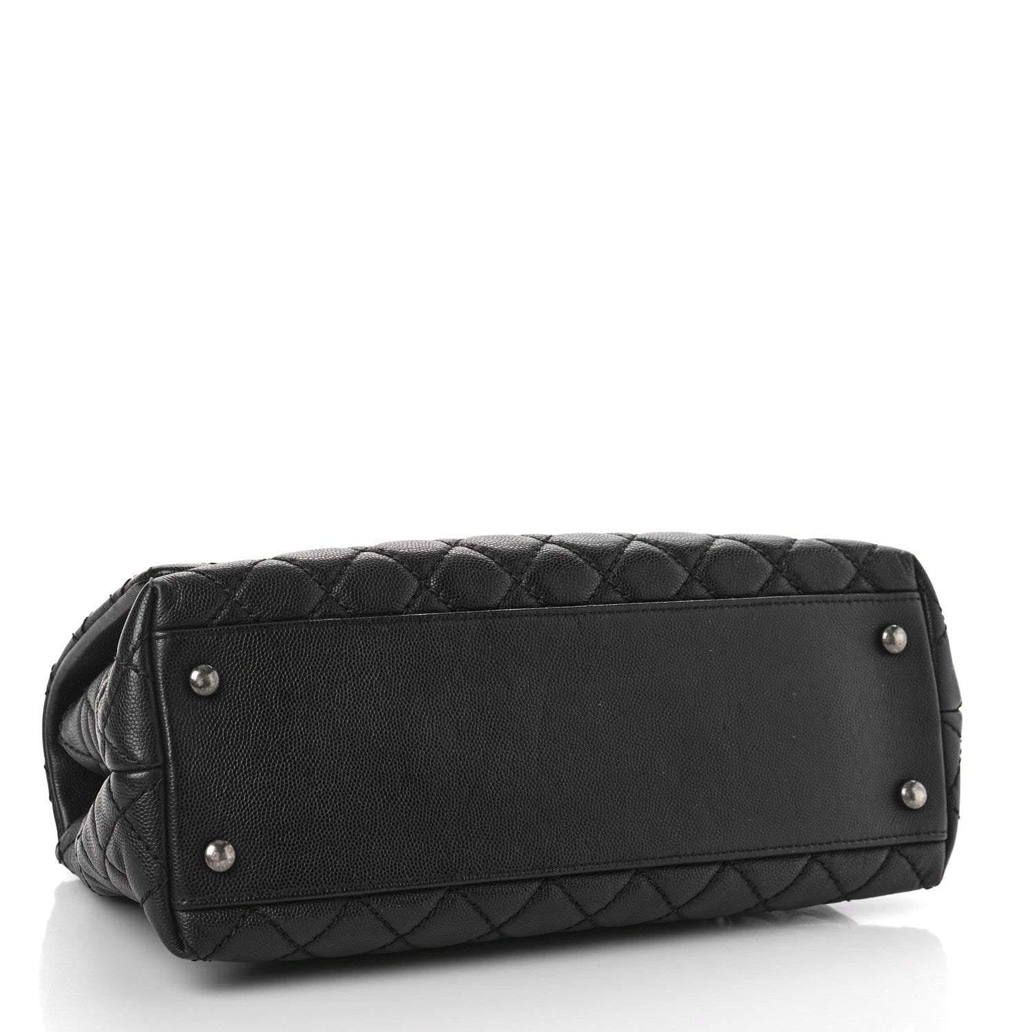 Chanel Caviar Quilted Small Coco Handle Flap Black 4 of 9