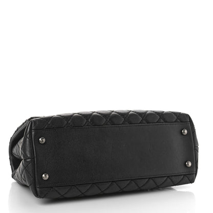 Chanel Caviar Quilted Small Coco Handle Flap Black 4 of 9