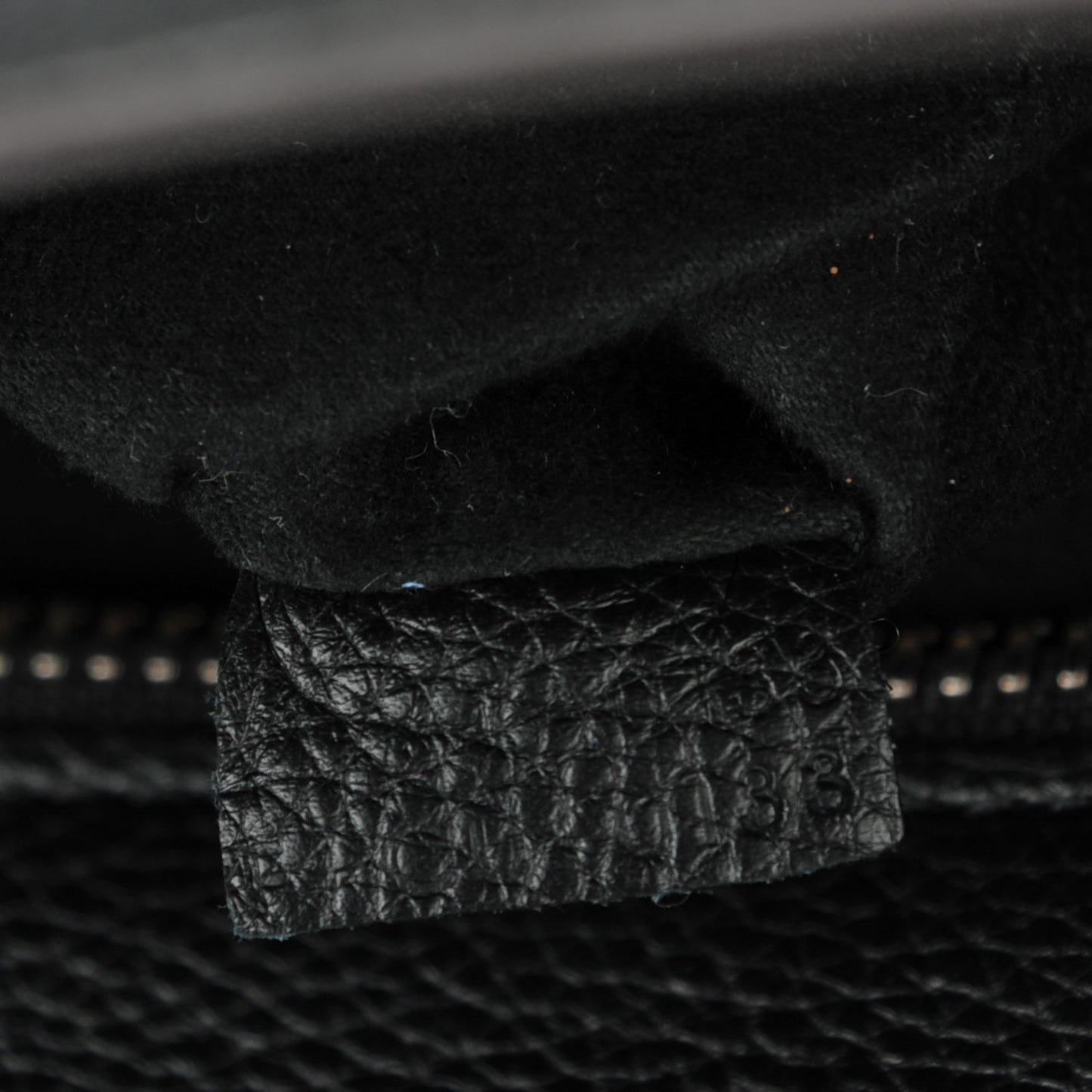Drummed Calfskin Mini Luggage Black