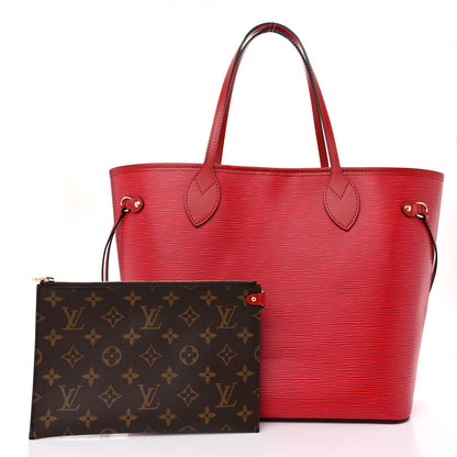 Louis Vuitton Epi Neverfull MM Castillan Red 3 of 10