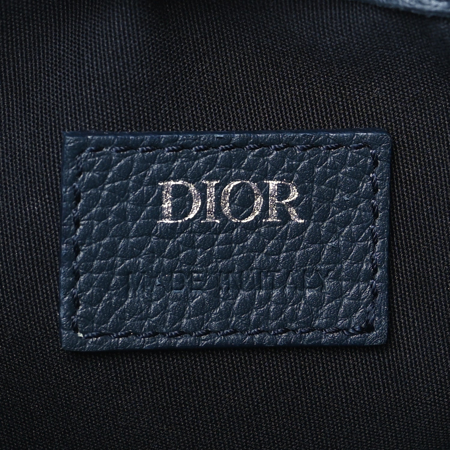 Christian Dior Oblique Saddle Messenger Pouch Blue Black 6 of 9