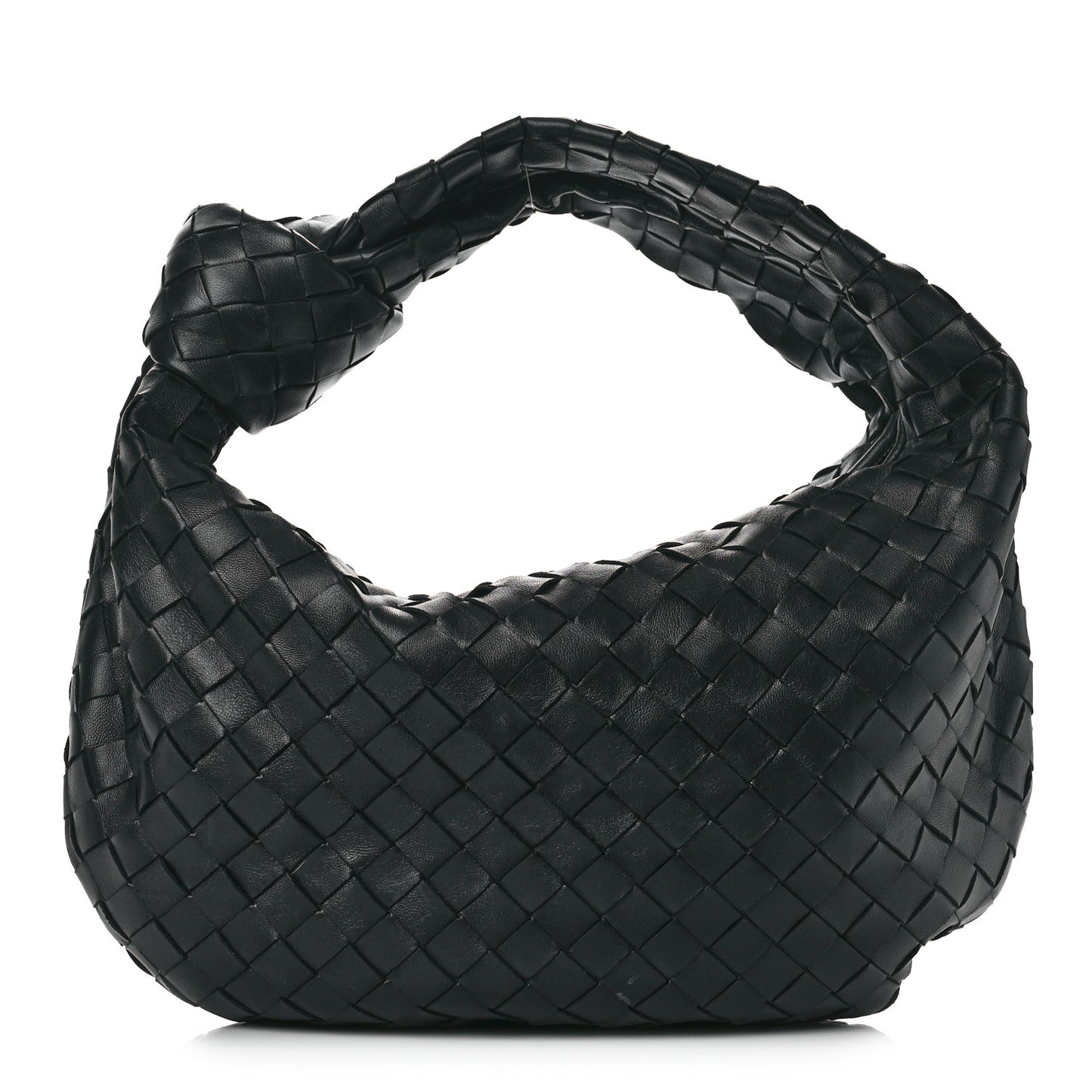 Nappa Intrecciato Teen Jodie Hobo Black