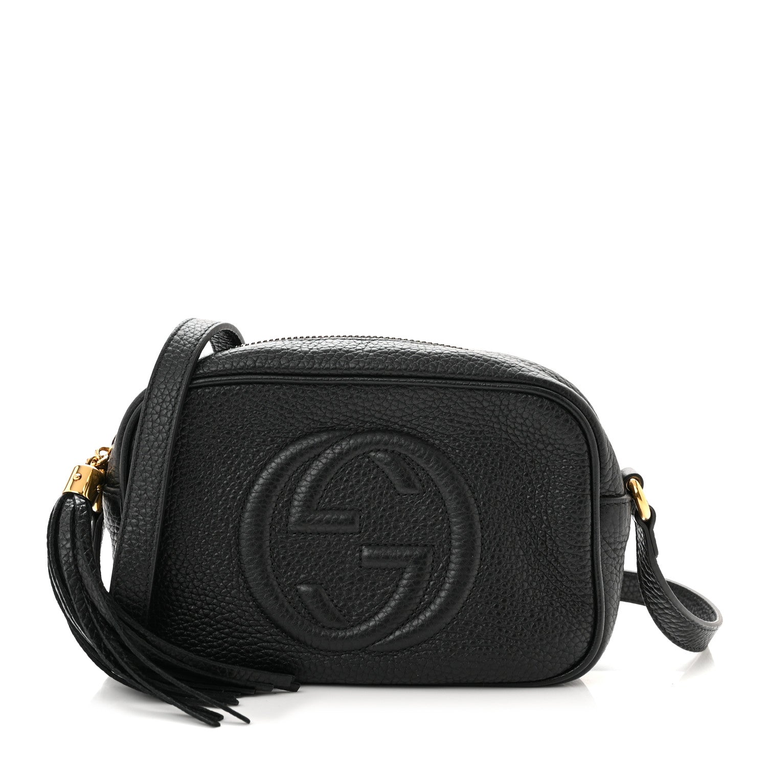 Gucci Pebbled Calfskin Mini Soho Disco Bag Black 1 of 10