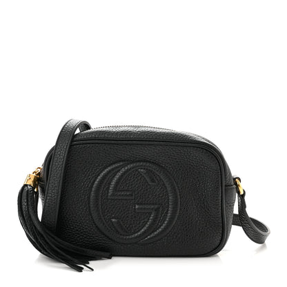 Gucci Pebbled Calfskin Mini Soho Disco Bag Black 1 of 10