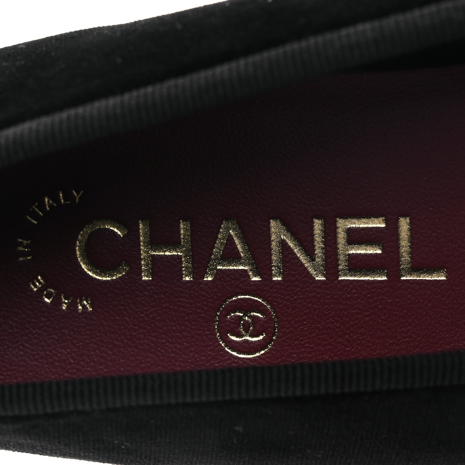 Chanel Velvet Cap Toe Ballerina Flats 40 Black 9 of 12