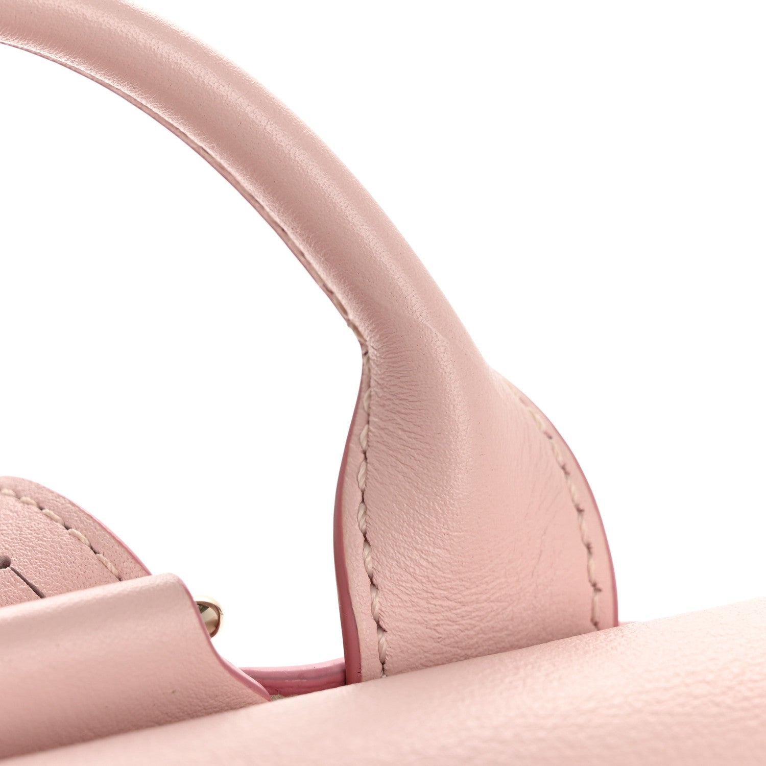 MCM Calfskin Essential Visetos Small Backpack Powder Pink 12 of 13
