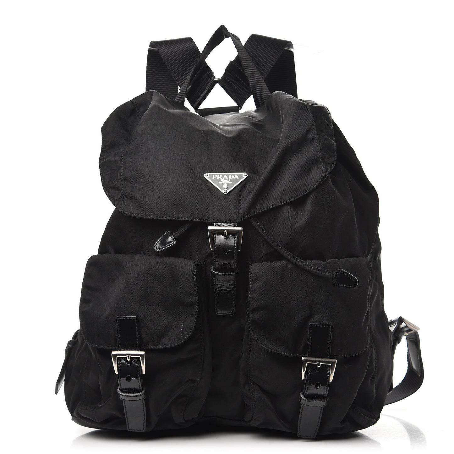 Nylon Vela Medium Backpack Black