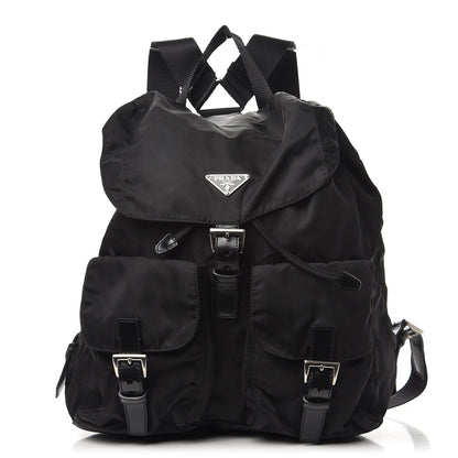 Prada Nylon Vela Medium Backpack Black 1 of 9