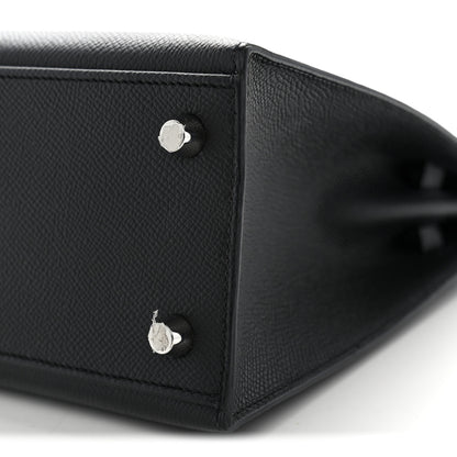 Hermes Epsom Kelly Sellier 25 Black 10 of 11