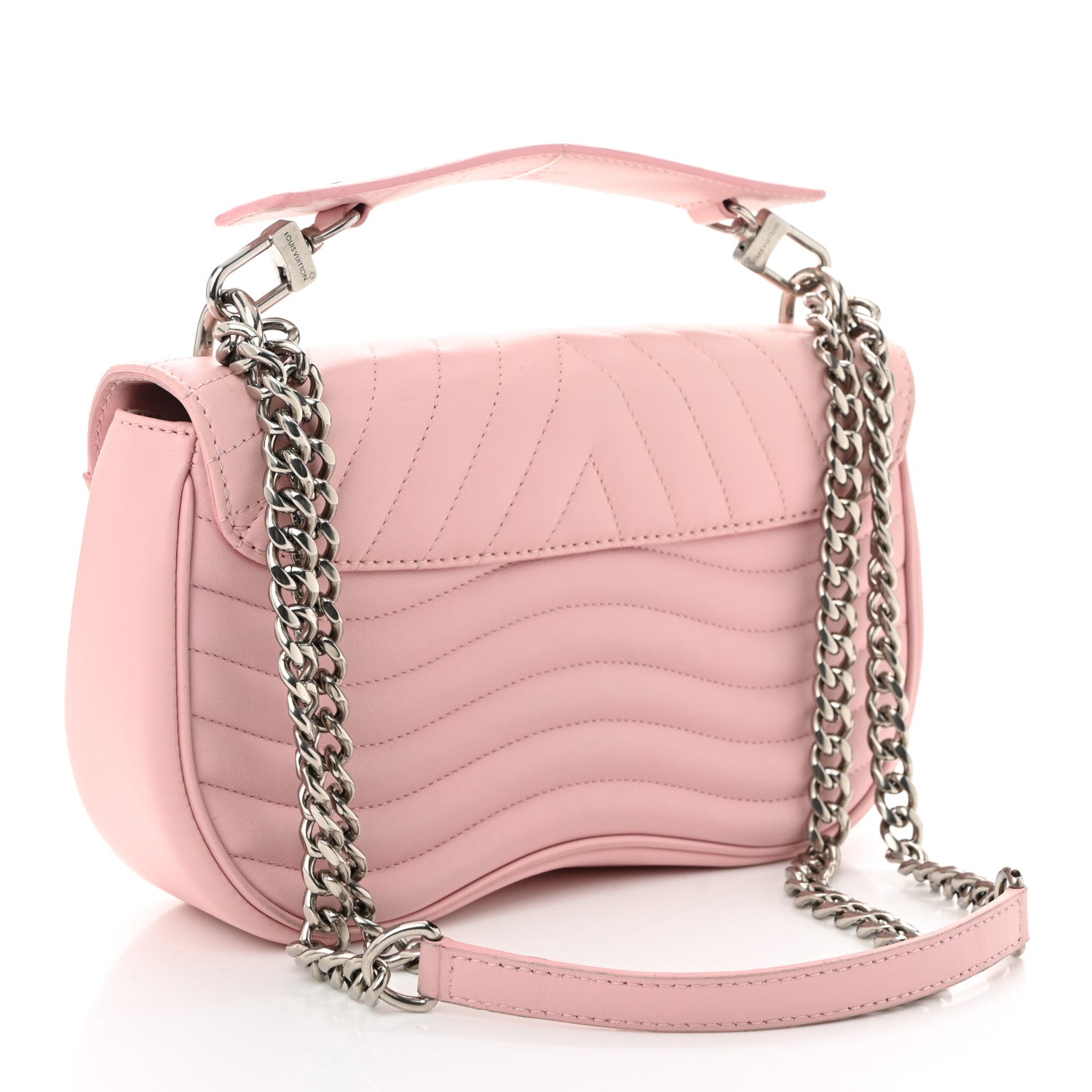 Louis Vuitton Calfskin New Wave Chain MM Smoothie Pink 3 of 11