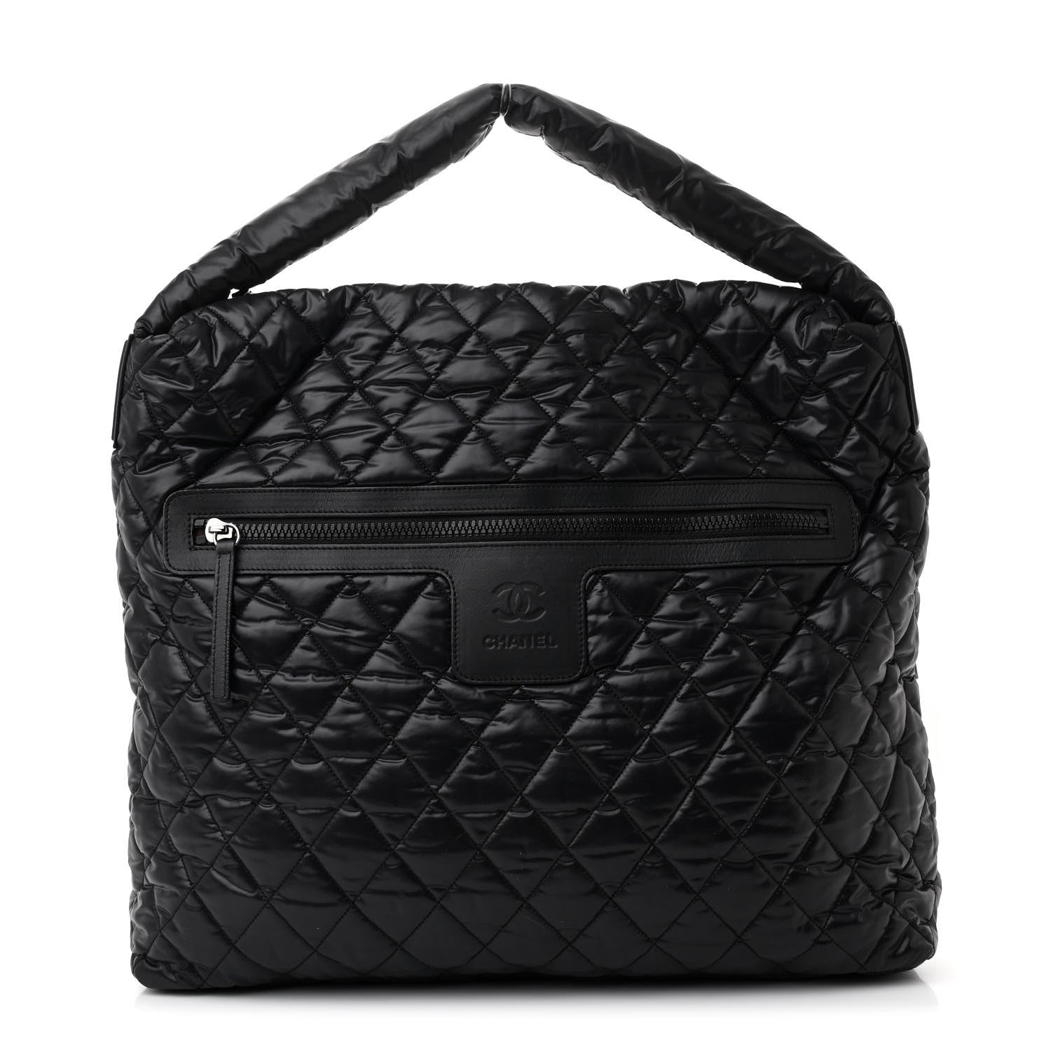 Chanel Nylon Quilted Coco Cocoon Hobo Black 1 of 11