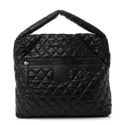 Chanel Nylon Quilted Coco Cocoon Hobo Black 1 of 11