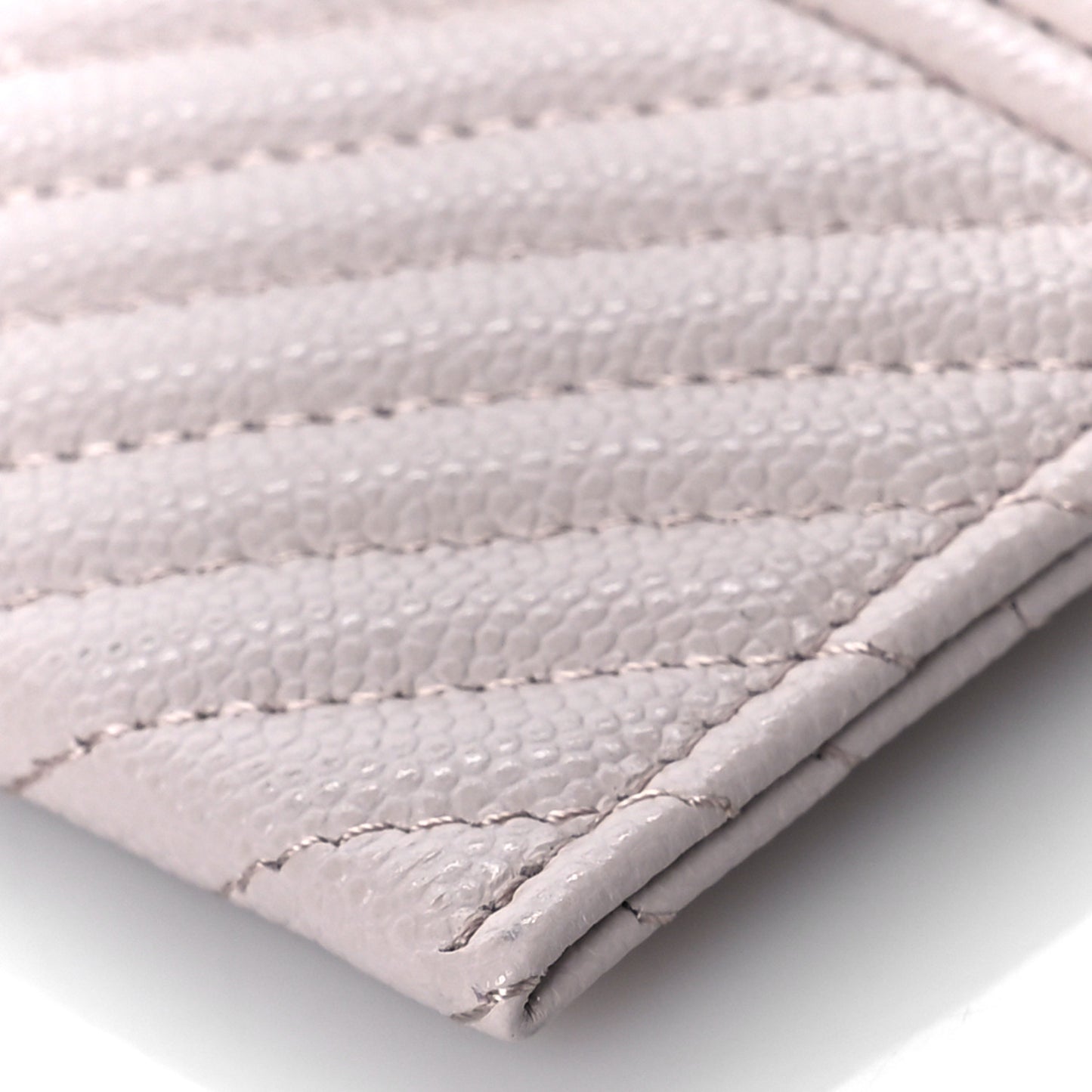 Caviar Quilted Chevron Boy Card Holder Light Purple
