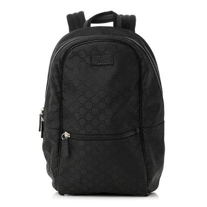 Gucci Nylon Monogram Slim Backpack Black 1 of 10