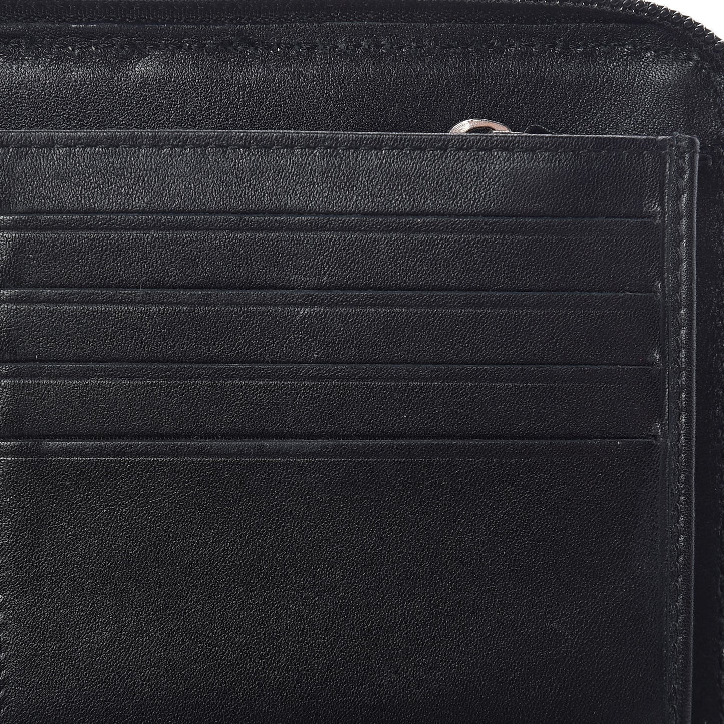 Caviar Large Timeless CC Zip Around Organizer Wallet Black