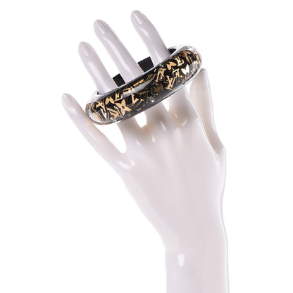 Louis Vuitton Resin Swarovski Medium Inclusion Bracelet GM Black 2 of 4