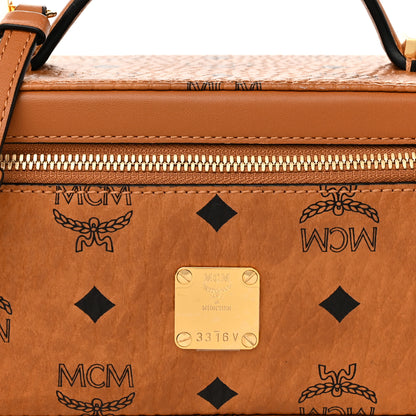 MCM Visetos Rockstar Vanity Case Cognac 7 of 9