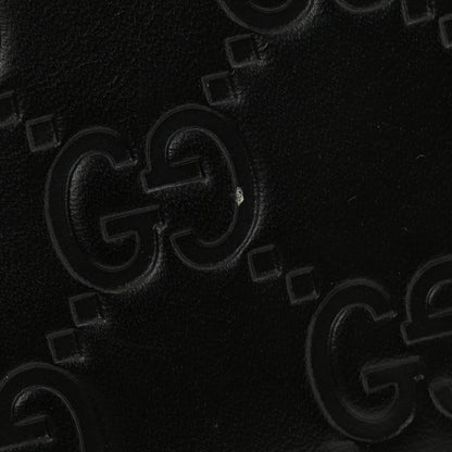 Gucci Guccissima Zip Around Coin Purse Wallet Black 7 of 10