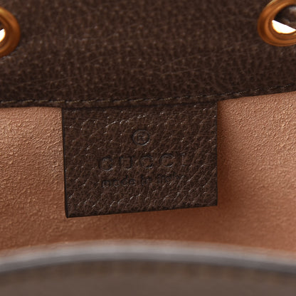 Gucci GG Supreme Monogram Web Mini Ophidia Bucket Bag Brown 6 of 9