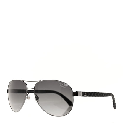 Chanel Aviator Polarized Sunglasses 4204-Q Black 1 of 7