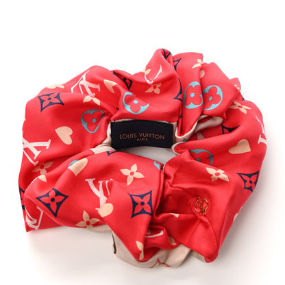 Louis Vuitton Silk Game On Chouchou Trop Chou Scrunchie Red 1 of 4